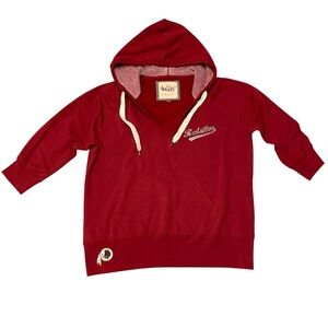 Washington Redskins 3/4 Sleeve Hoodie Logo Women’s Size M Football Athleisure